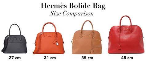 bolide hermes size|hermes evelyne size chart.